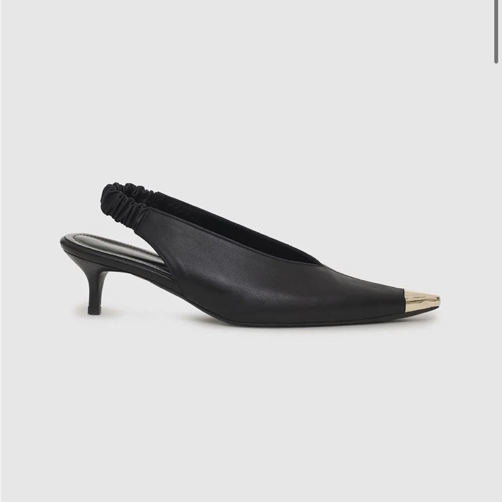 Size 41 NINA HEELS WITH METAL TOE CAP
